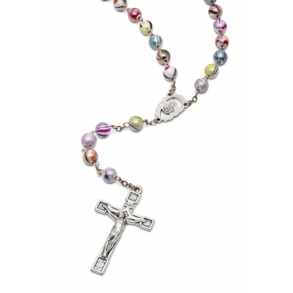 Multicolor Catholic Rosary in 0,31